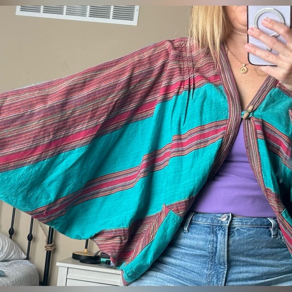Kimono Boho Handmade w/Pockets | Size M/L - Picture 7 of 10